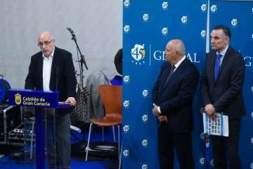 La fiesta aniversario de Global se celebró este miércoles en el Cabildo grancanario (Foto TA)